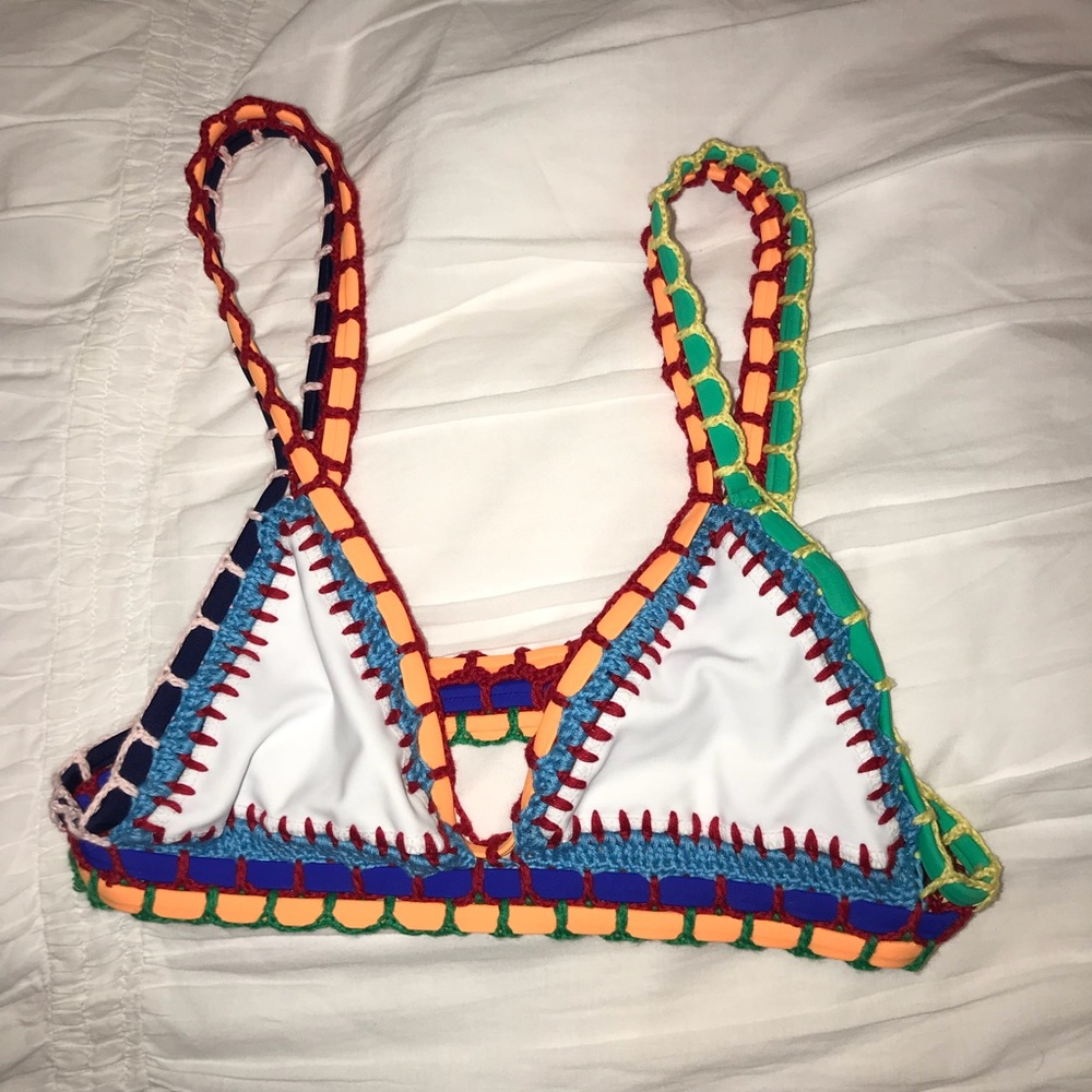 Zaful Crochet Bikini Top
